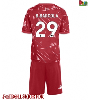 Liverpool Bradley Barcola #29 Hemmakläder Barn 2026-27 Kortärmad (+ Korta byxor)
